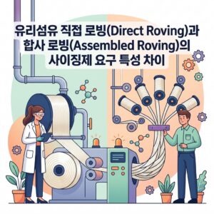 ai thumbnail illustration 유리섬유 직접 로빙Direct Roving과 합사 로빙Assembled Roving의 사이징제 요구 특성 차이 1789370775