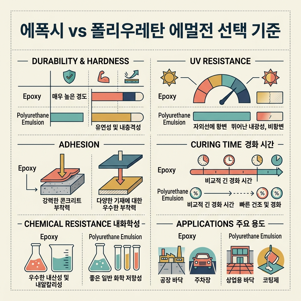ai thumbnail infographic 에폭시 vs 폴리우레탄 에멀전 선택 기준 1788767805