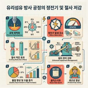 ai thumbnail infographic 유리섬유 방사 공정의 정전기 및 절사 저감 1788251364