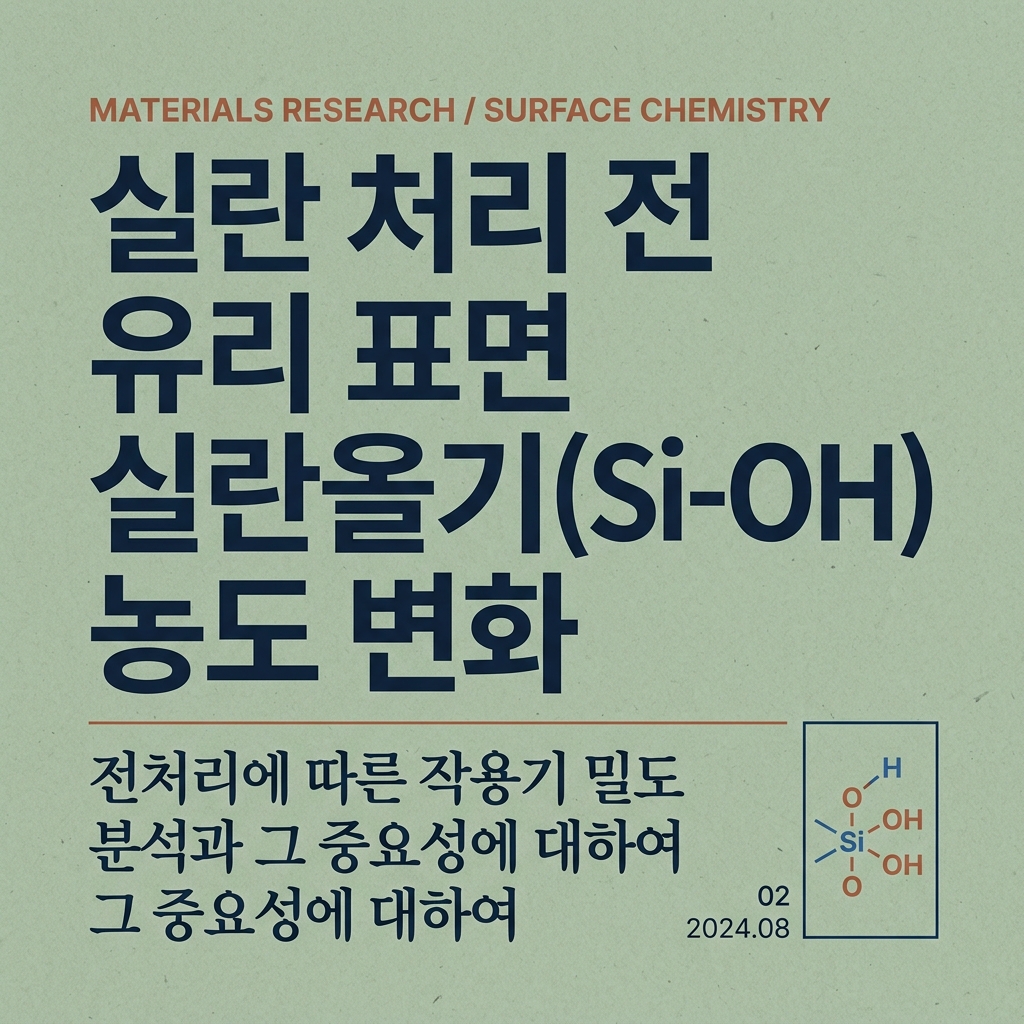 ai thumbnail typography 실란 처리 전 유리 표면 실란올기Si OH 농도 변화 1789370914