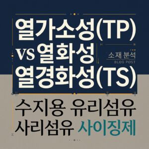 ai thumbnail typography 열가소성TP vs 열경화성TS 수지용 유리섬유 사이징제 1788250970